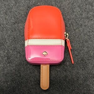 Kate Spade Orange & Pink Popsicle Coin Purse Wallet Flavor of the Month